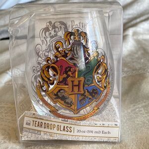 Silver Buffalo Harry Potter Hogwarts Creat Stemless Wine Glass | Holds 20oz